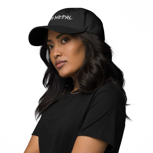 classic cap (dad hat) “death metal” embroidered type