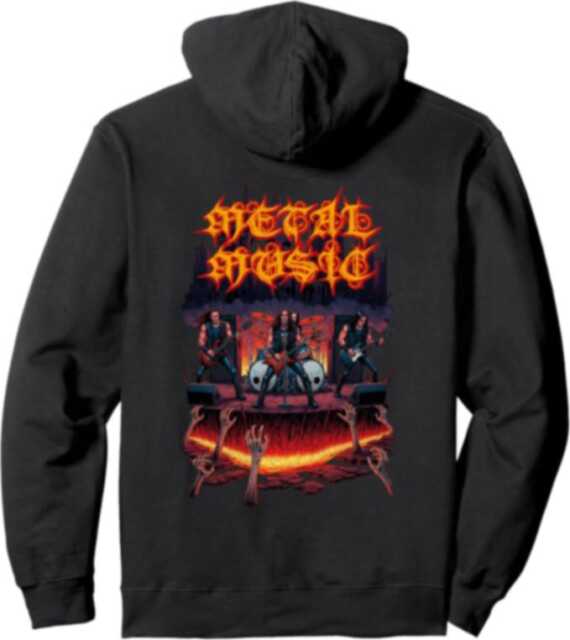 metalhead heavy, black & death metal headbang pullover pullover hoodie