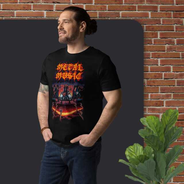 unisex organic cotton t shirt "the end is loud"